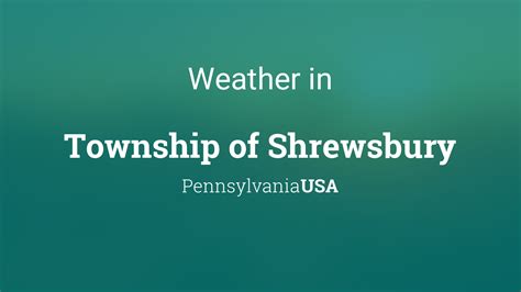 Gusty winds in the Northwest and Southwest will produce areas of elevated to critical fire weather threats. . Weather for shrewsbury pa